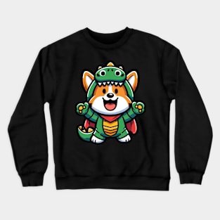 corgi in dragon costume Crewneck Sweatshirt